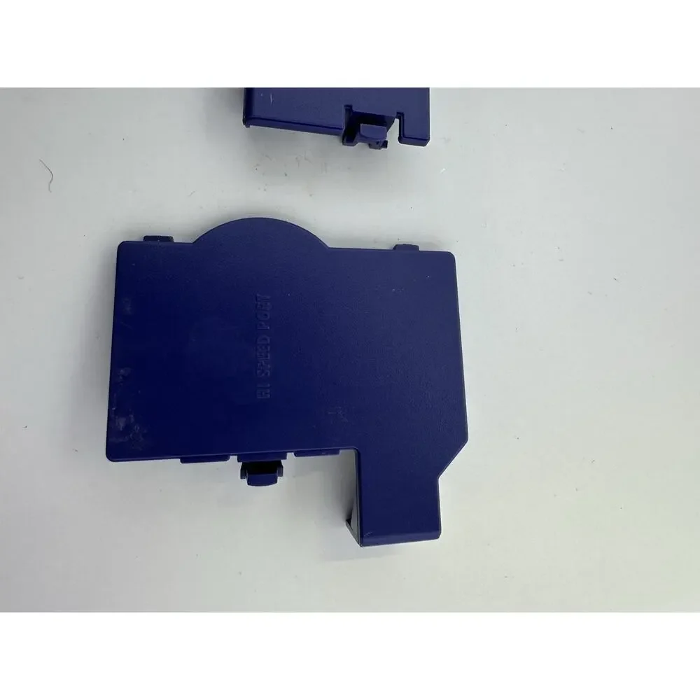 Complete Set of 3 OEM Serial & Hi Speed Port Covers Nintendo GameCube Indigo